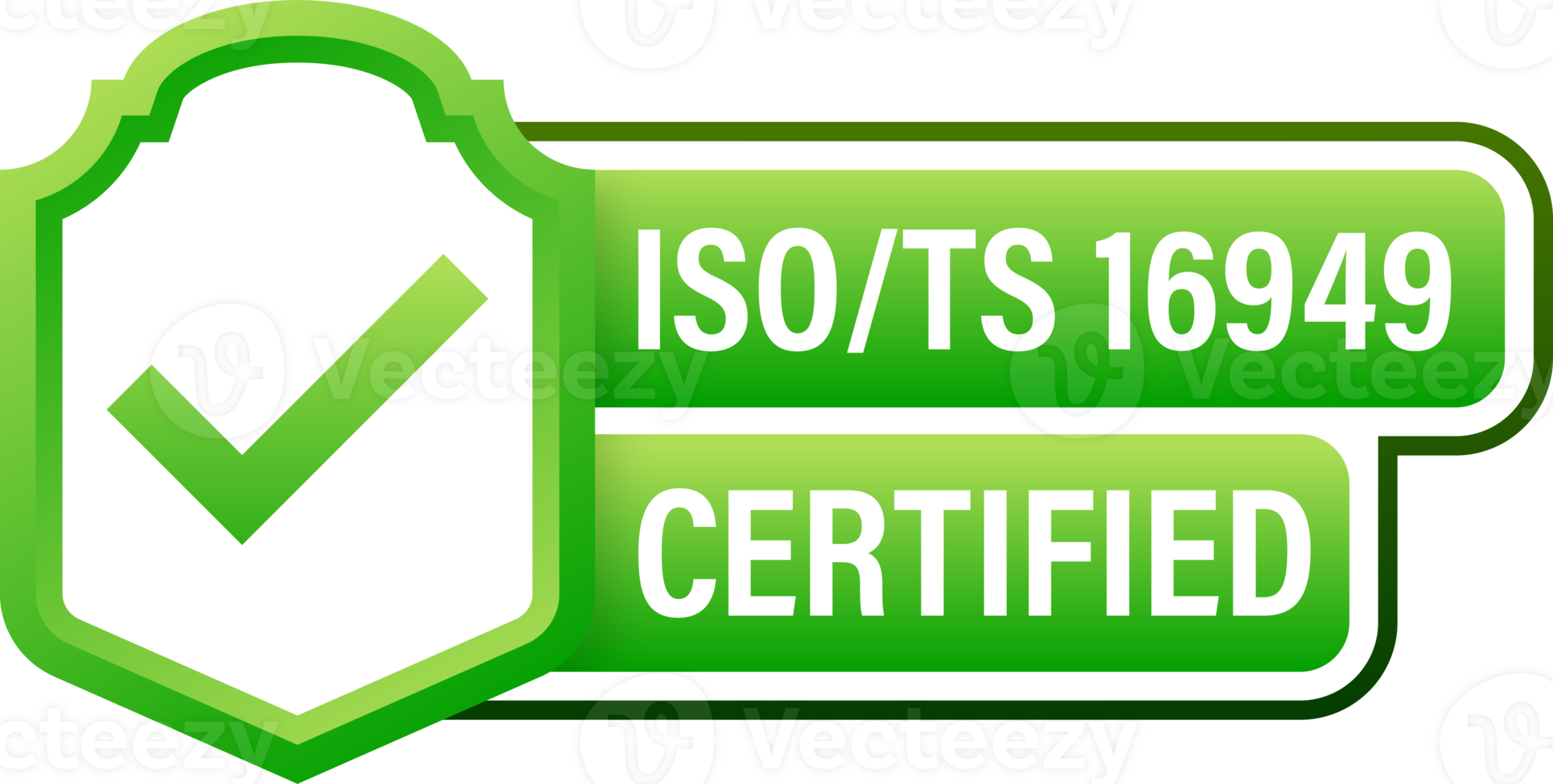 ISO certified set stamp and labels. Quality management system certified png