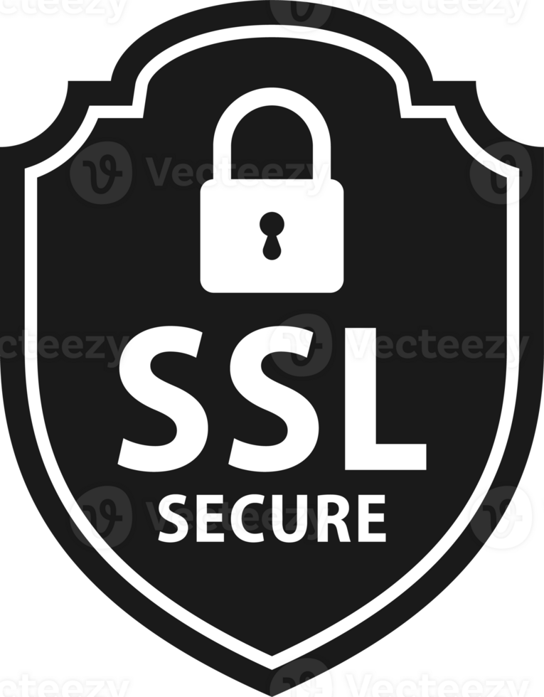 Secure connection. SSL shield protected. https certificate privacy icon. Ssl safe png