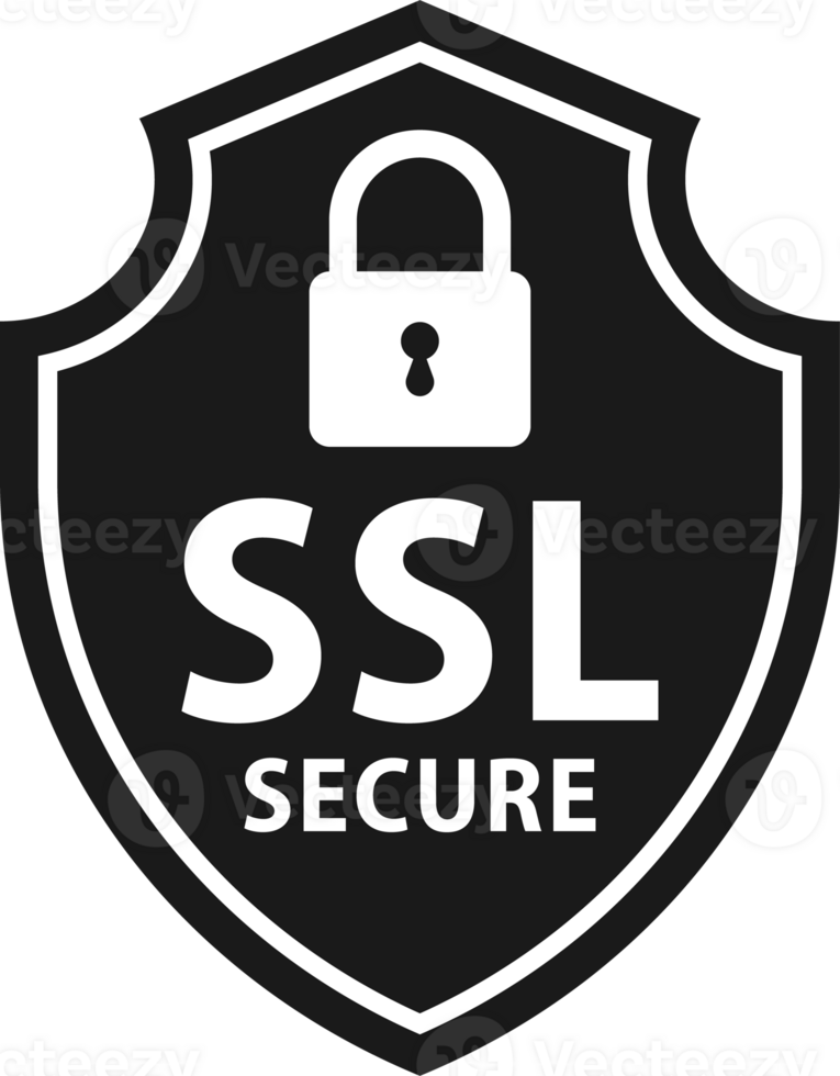 Secure connection. SSL shield protected. https certificate privacy icon. Ssl safe png