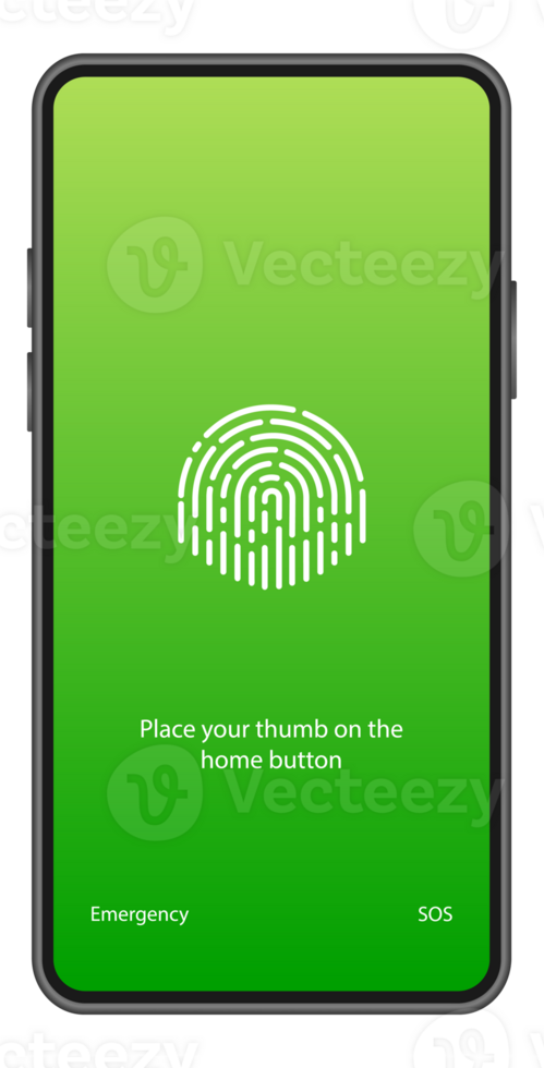 Smartphone with passcode lock screen interface. Protecting Your Smartphone and Personal Data from Unauthorized Access png