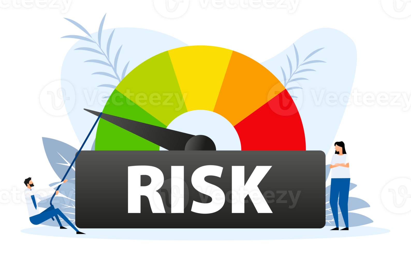 Risk Level meter. Managing and Mitigating Risks for a Secure and Successful Future png