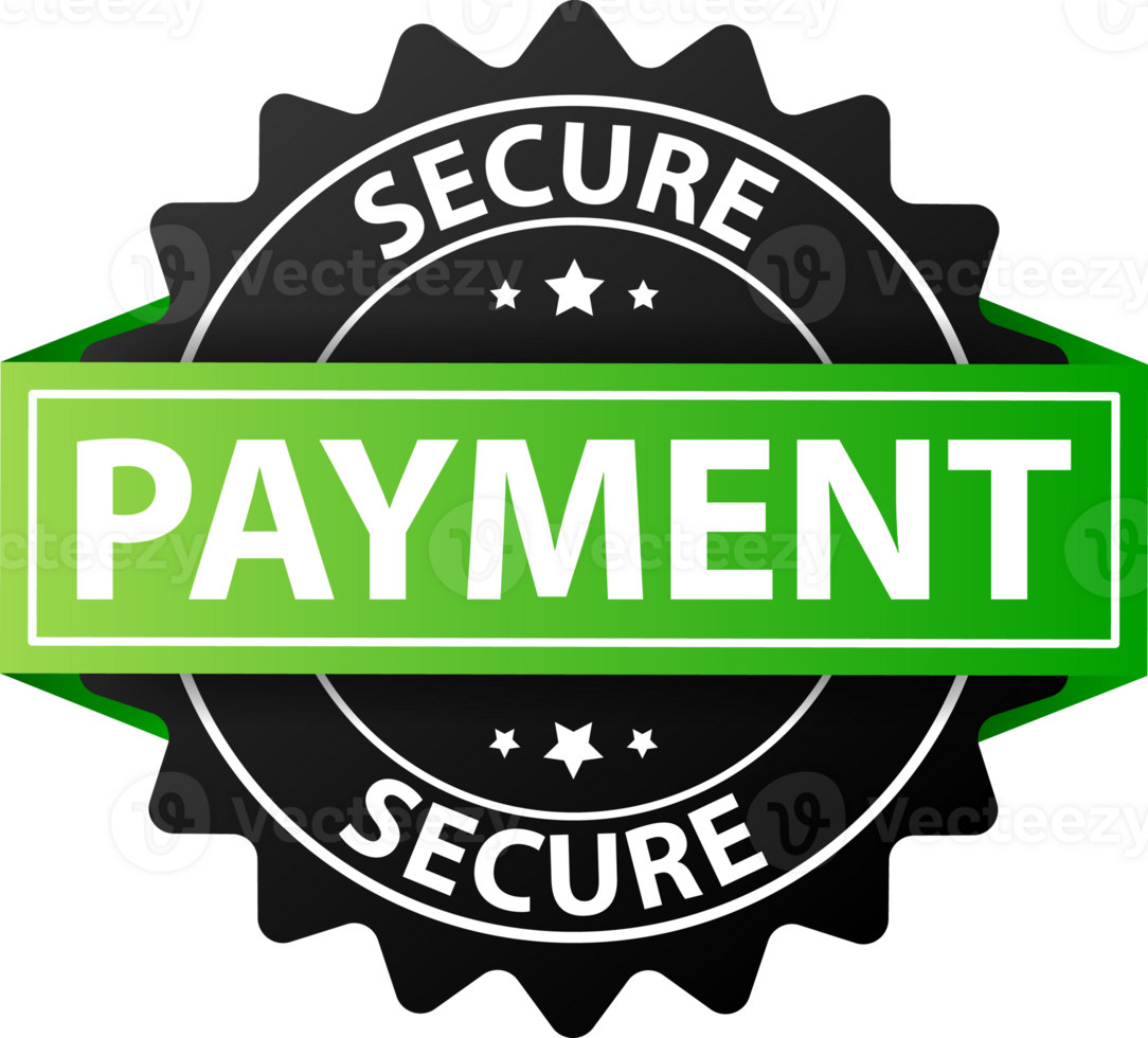 Secure payment label. Maximum security and reliability when paying online png