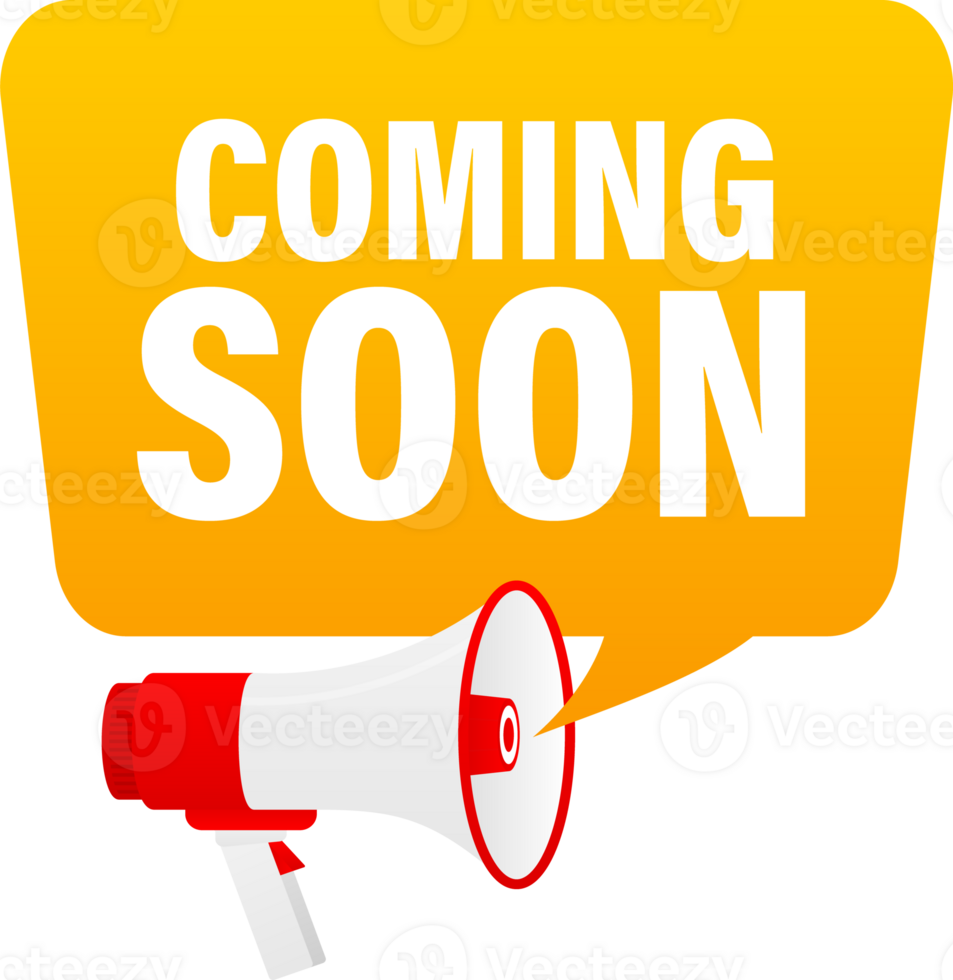 Graphic of a loudspeaker with a stylized speech bubble, symbolizing png