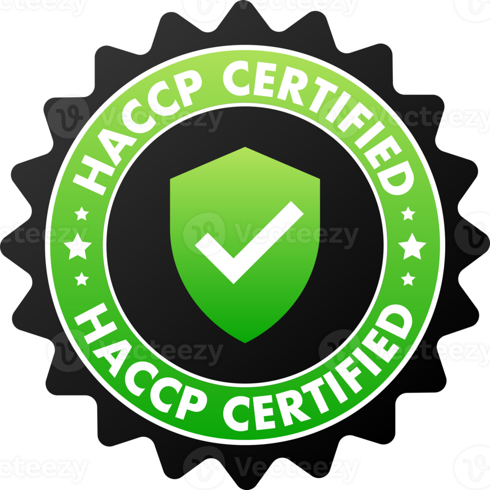 Premium quality assurance badge icon with green checkmark and black png