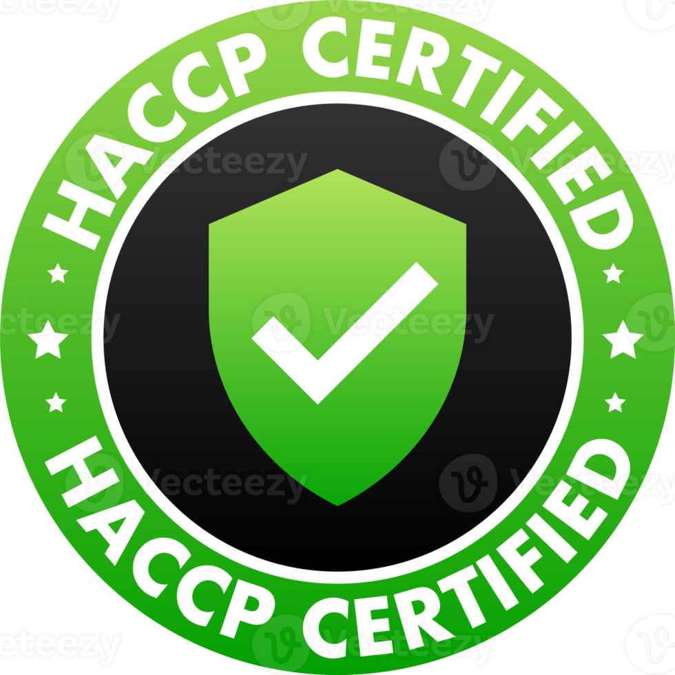 HACCP Certified, Hazard Analysis Critical Control Points. Confirmation of a high level of safety and quality png