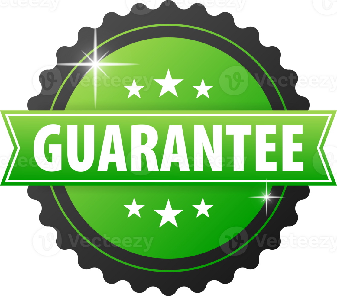 Guarantee sign. Quality assurance, Reliability and confidence in every purchase png
