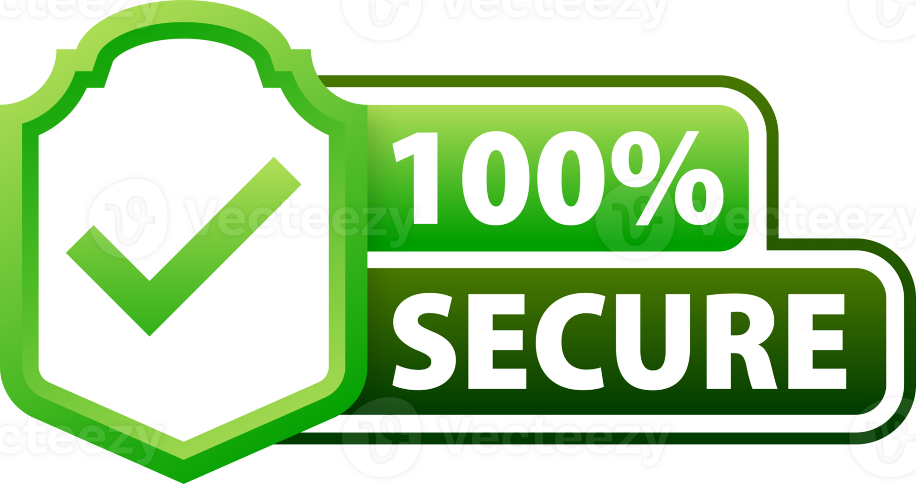 100 percent Secure label Maximum data protection and security png