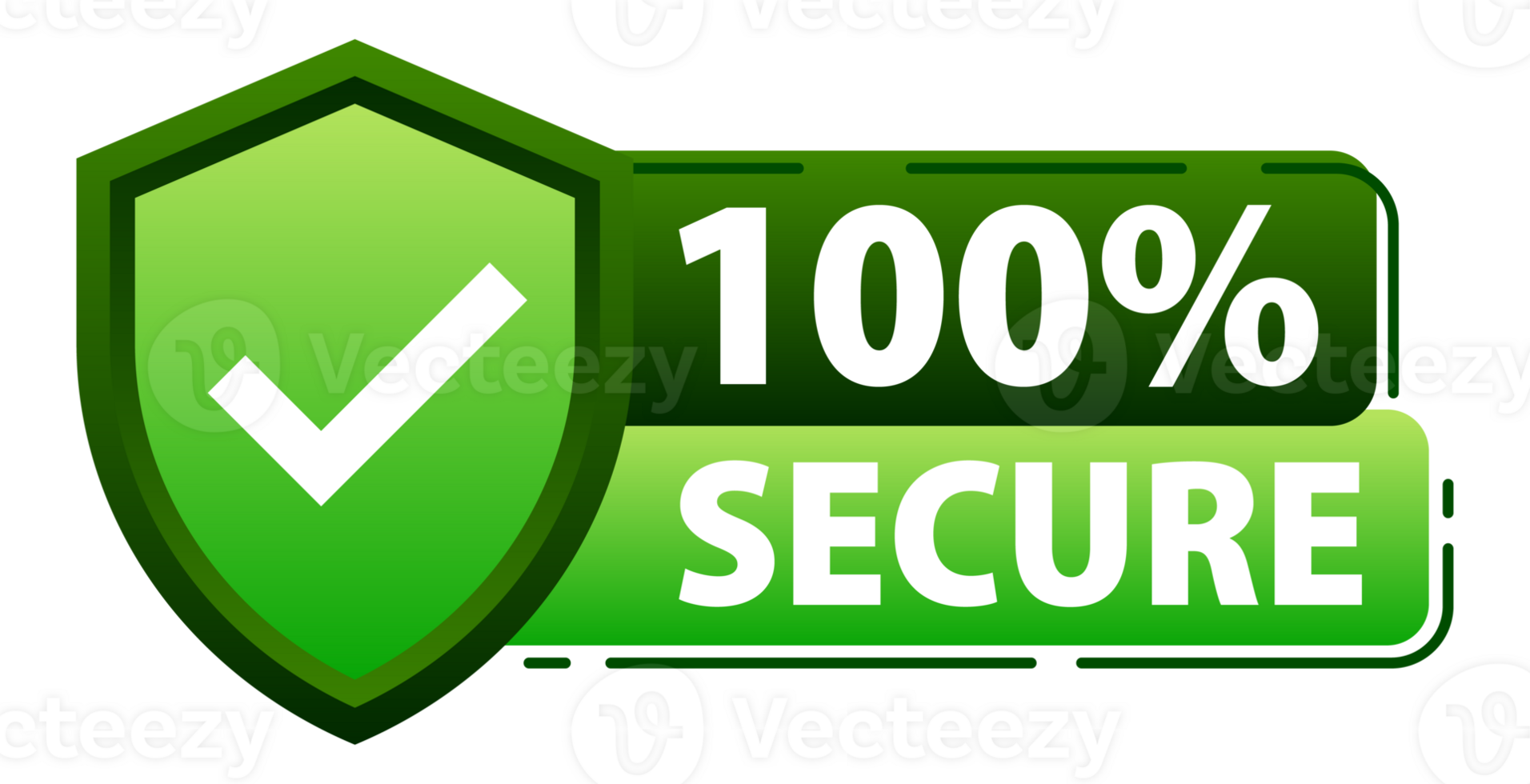 100 percent Secure label Maximum data protection and security png
