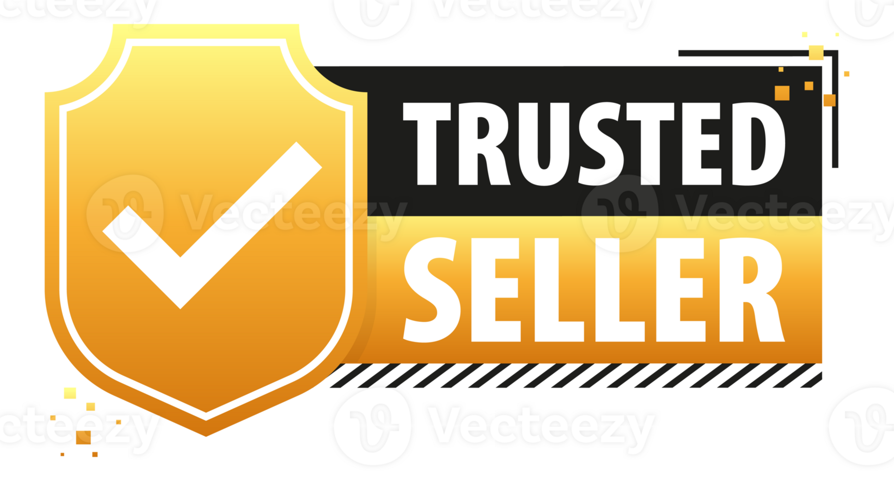 Trusted Seller label. Trust and reliability in every transaction png