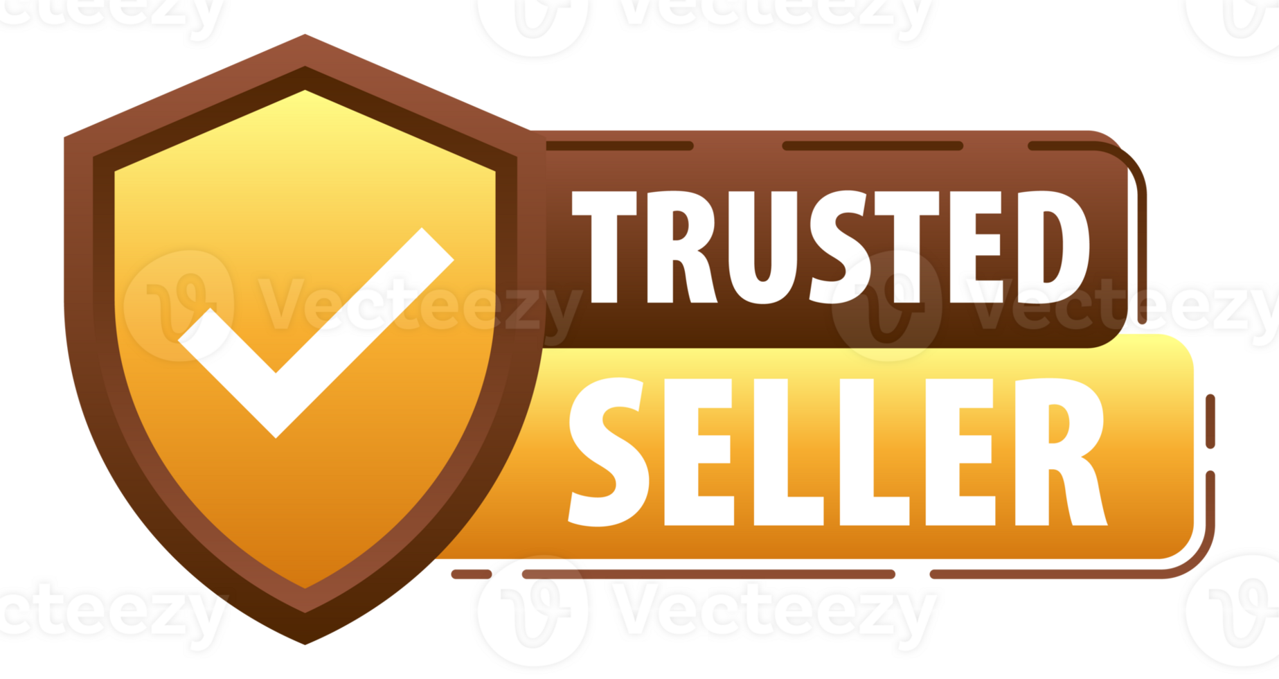 Trusted Seller label. Trust and reliability in every transaction png