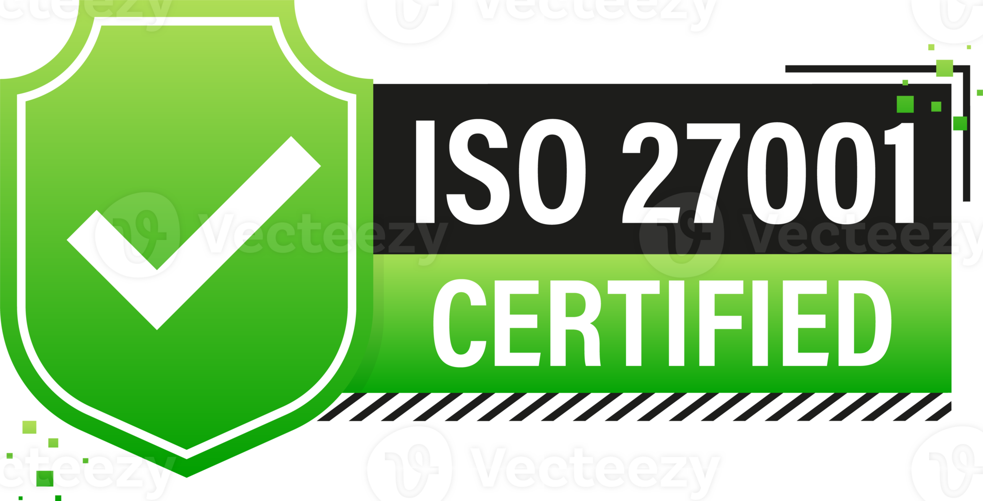 ISO certified set stamp and labels. Quality management system certified png