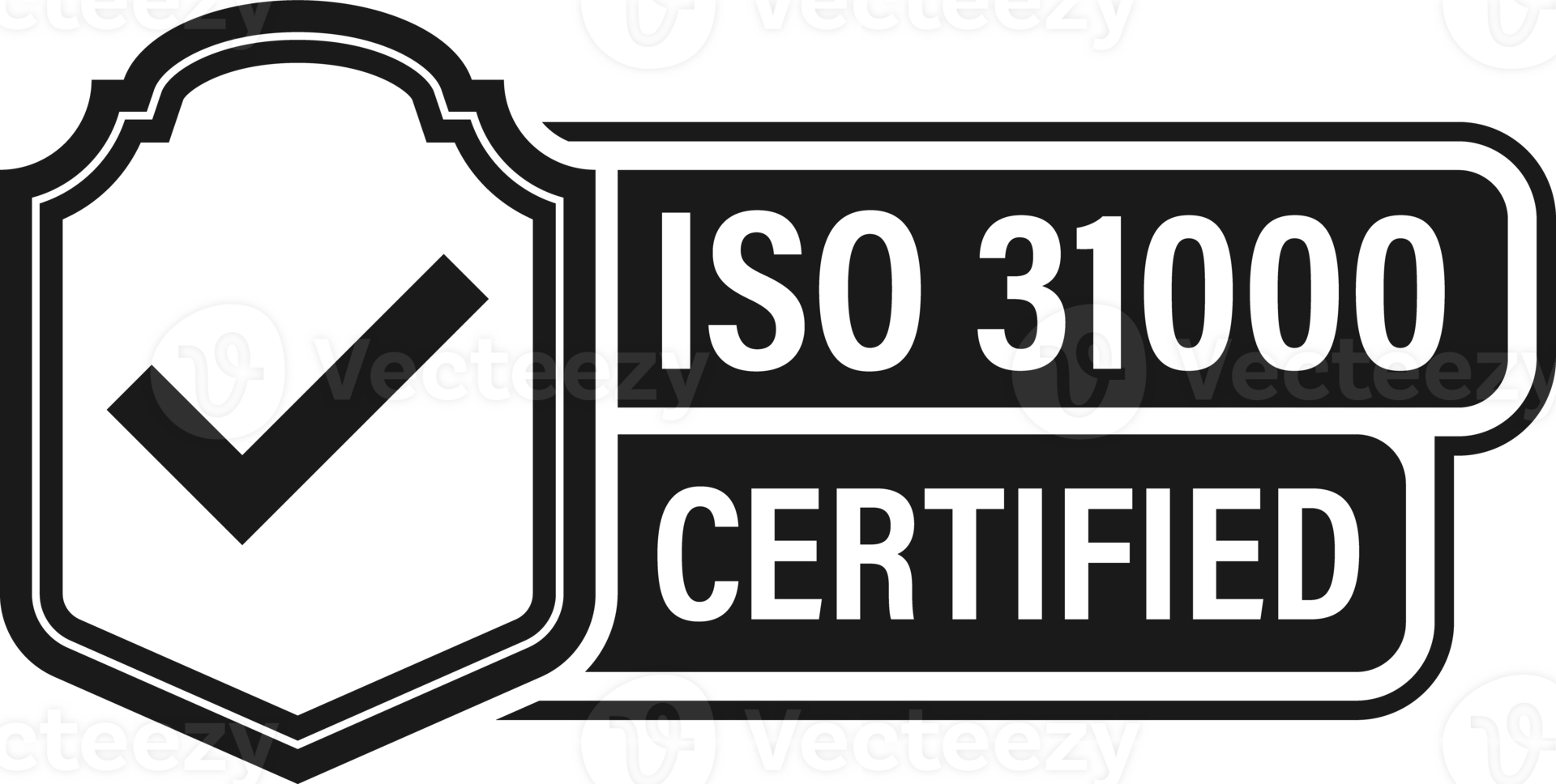 ISO certified set stamp and labels. Quality management system certified png
