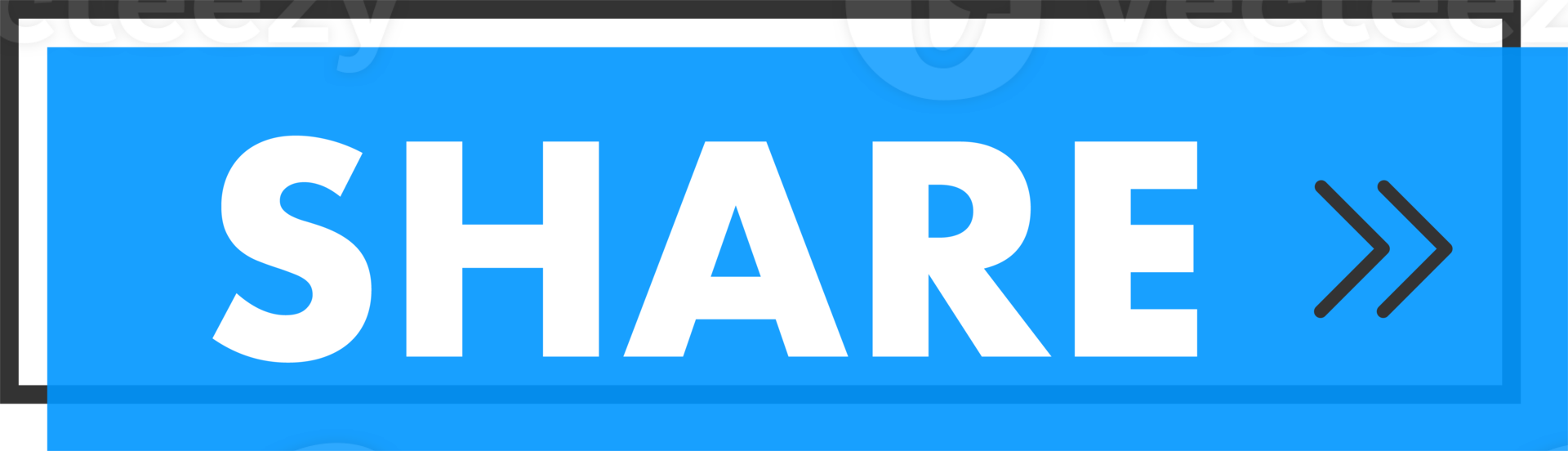 Set of Share button. Hand pointer clicking. Share web buttons png