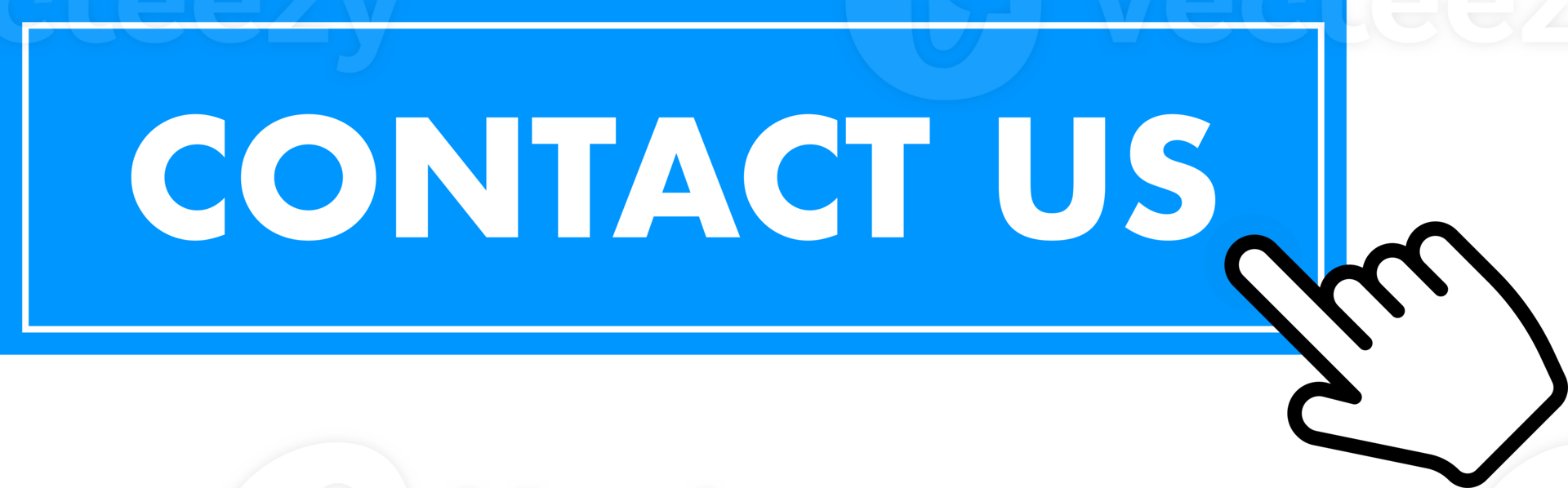 Set of Contact us button. Hand pointer clicking. Contact us web buttons png