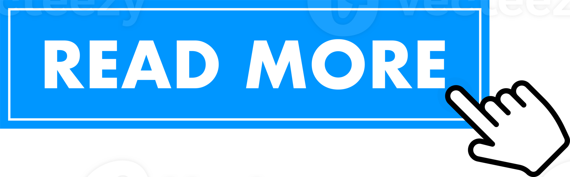 Set of read more button. Hand pointer clicking. read more web buttons png