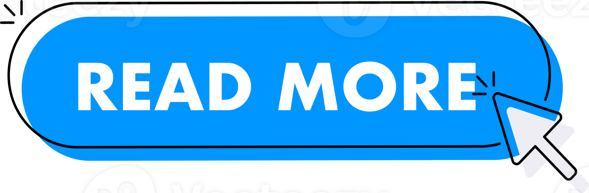 Set of read more button. Hand pointer clicking. read more web buttons png