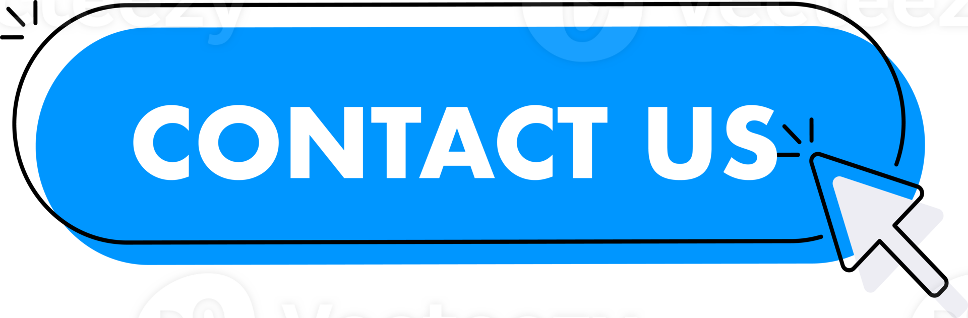 Set of Contact us button. Hand pointer clicking. Contact us web buttons png