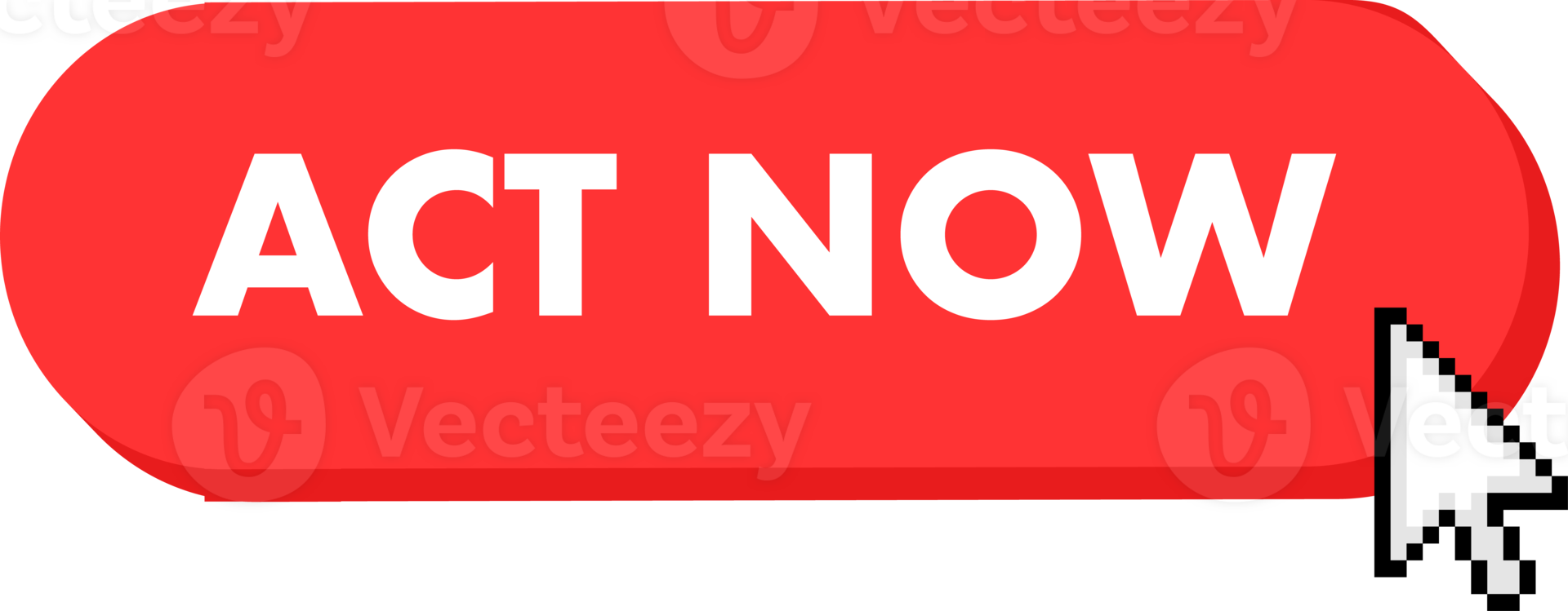 Set of Act now button. Hand pointer clicking. Act now web buttons png