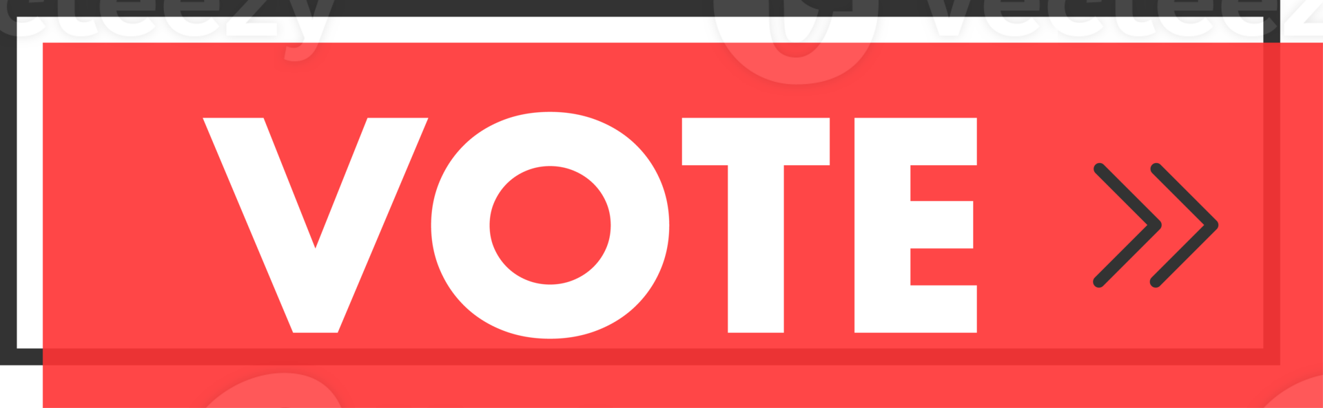Set of Vote button. Hand pointer clicking. Vote web buttons png