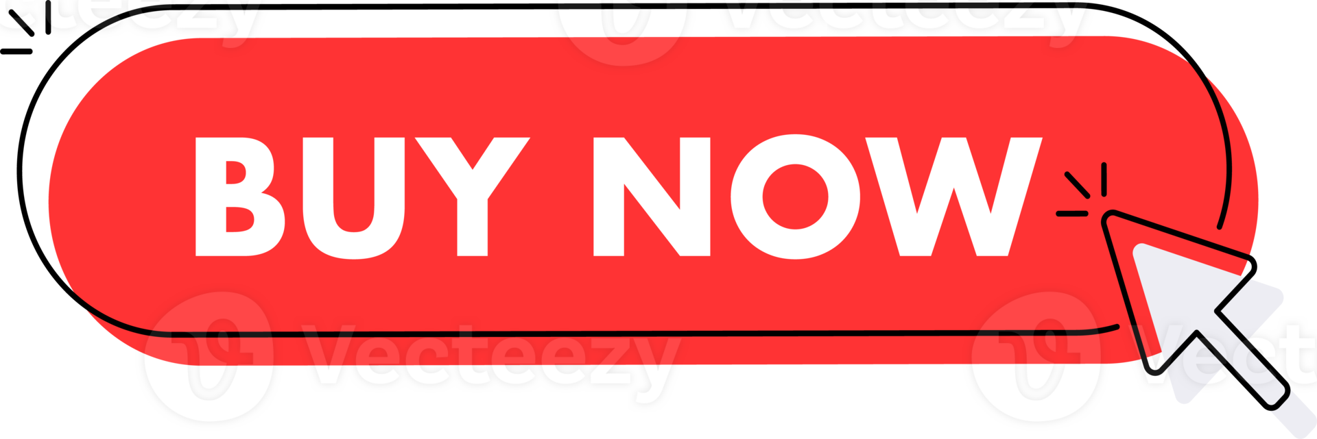 Set of buy now button. Hand pointer clicking. Buy now web buttons png