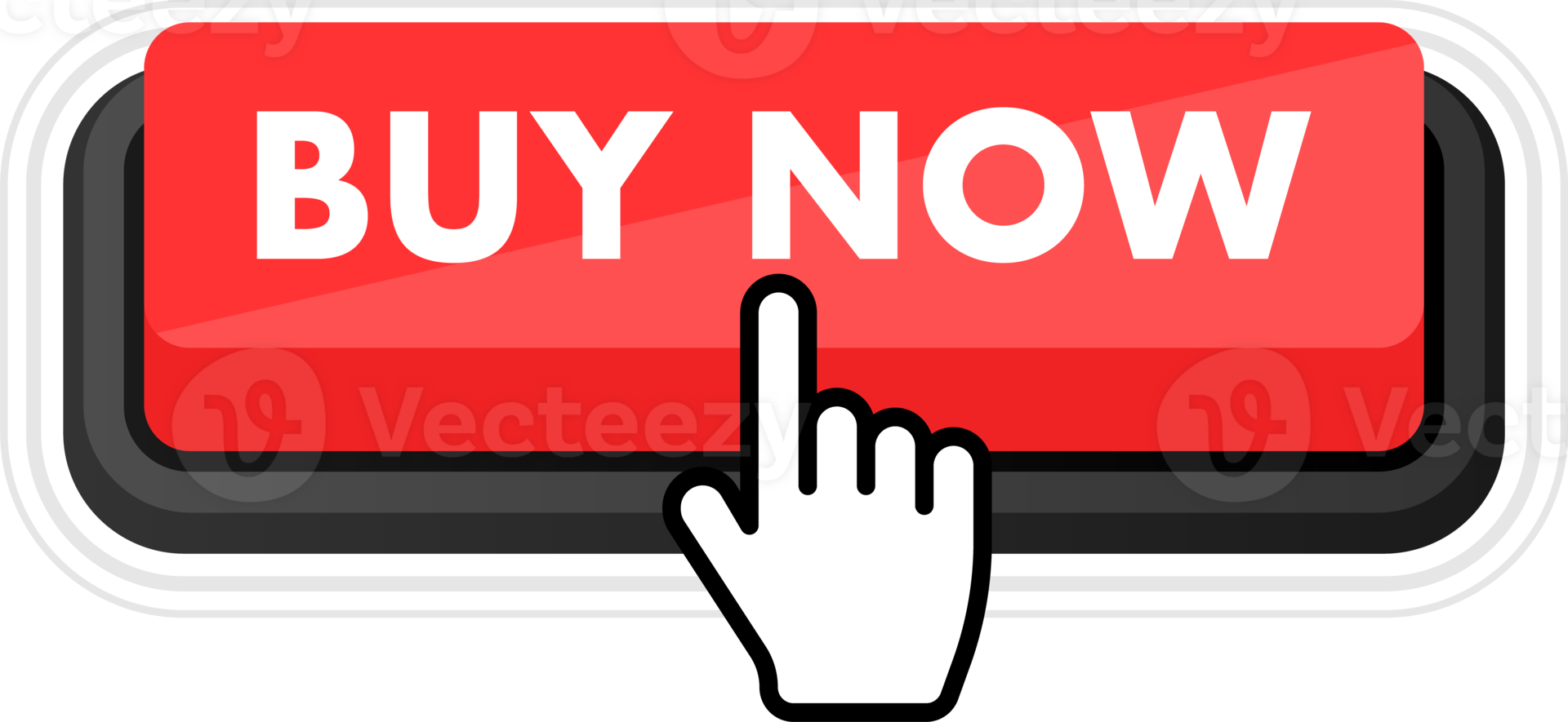 Set of buy now button. Hand pointer clicking. Buy now web buttons png