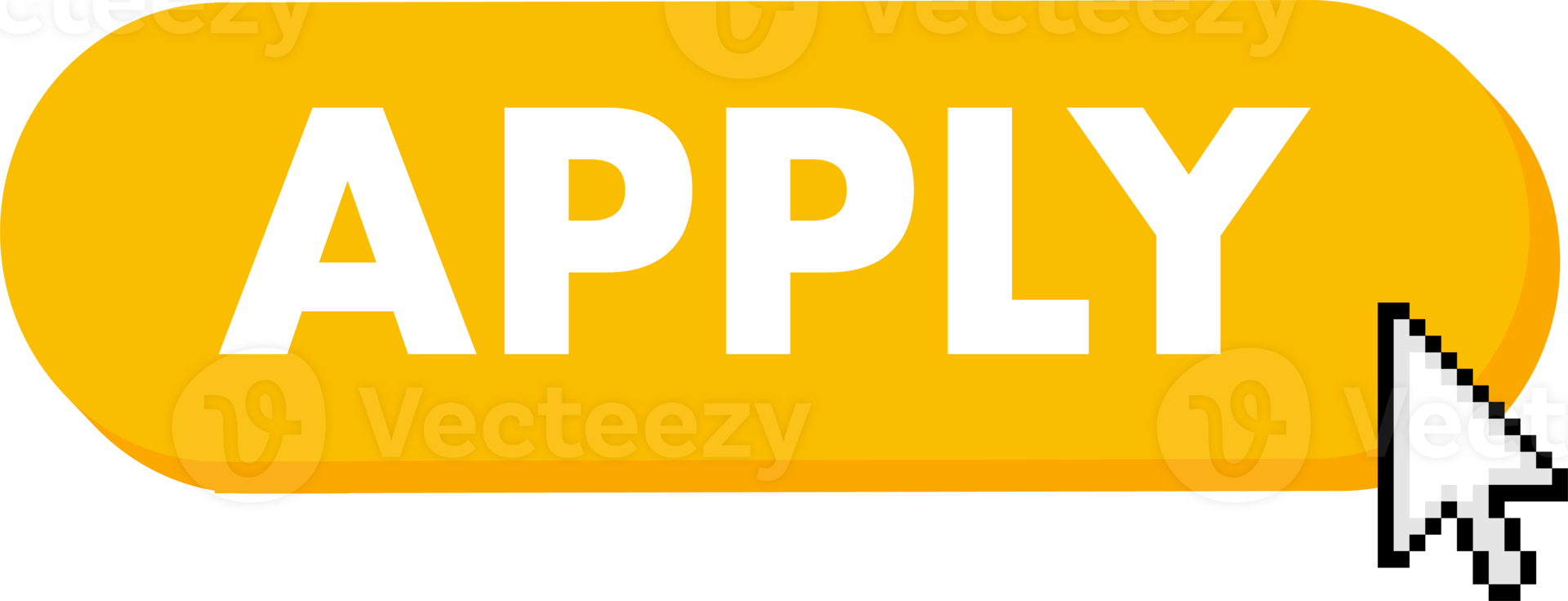 Set of Apply button. Hand pointer clicking. Apply web buttons png