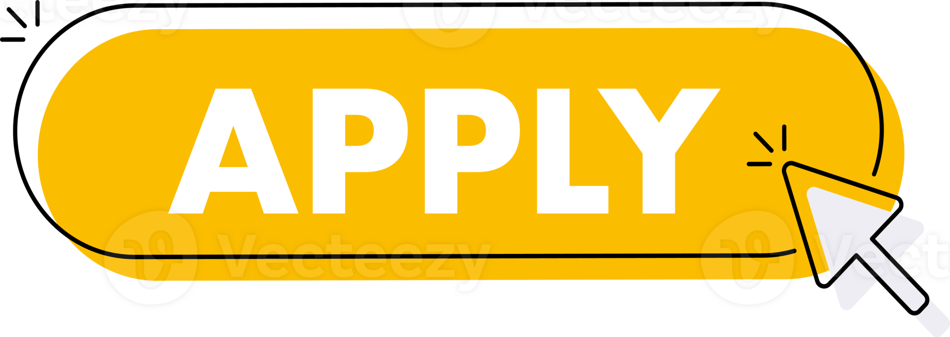 Set of Apply button. Hand pointer clicking. Apply web buttons png
