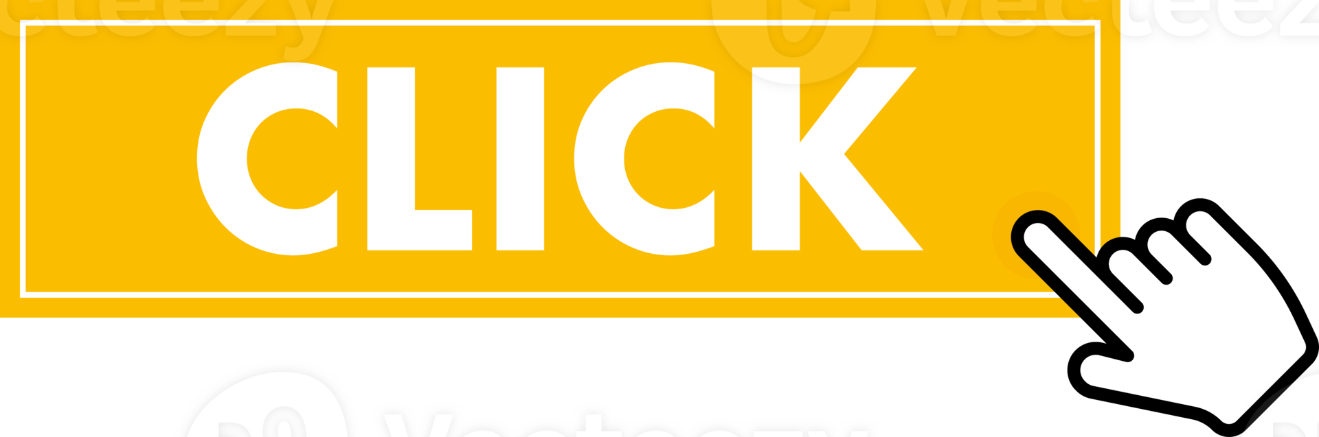 Set of Click button. Hand pointer clicking. Click web buttons png