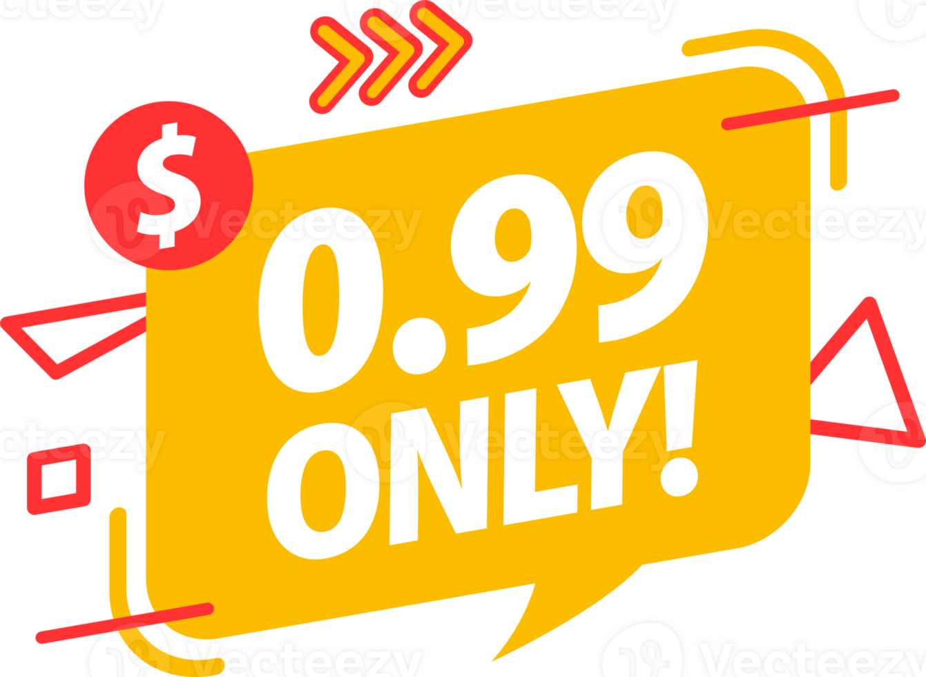 Sale 0.99 1.99 4.99 9.99 49.99 dollars only Offer Badge. Price tag png