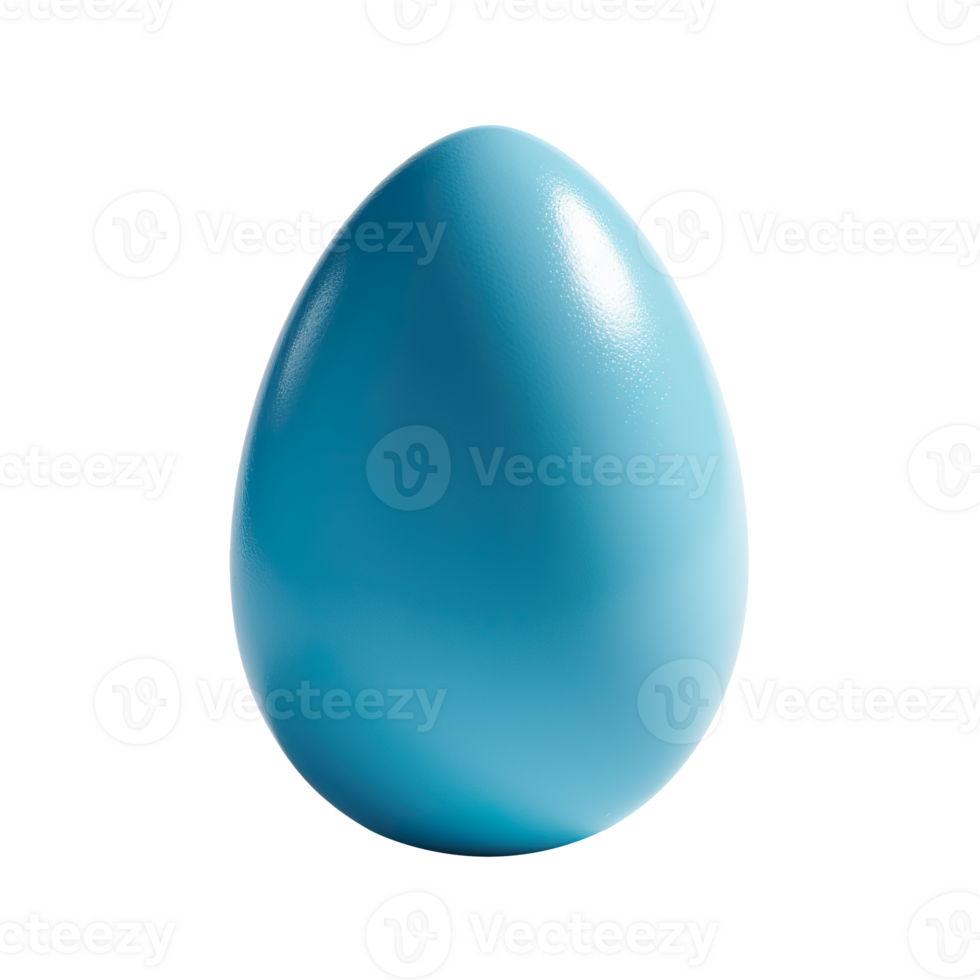 Blue egg isolated on transparent background png
