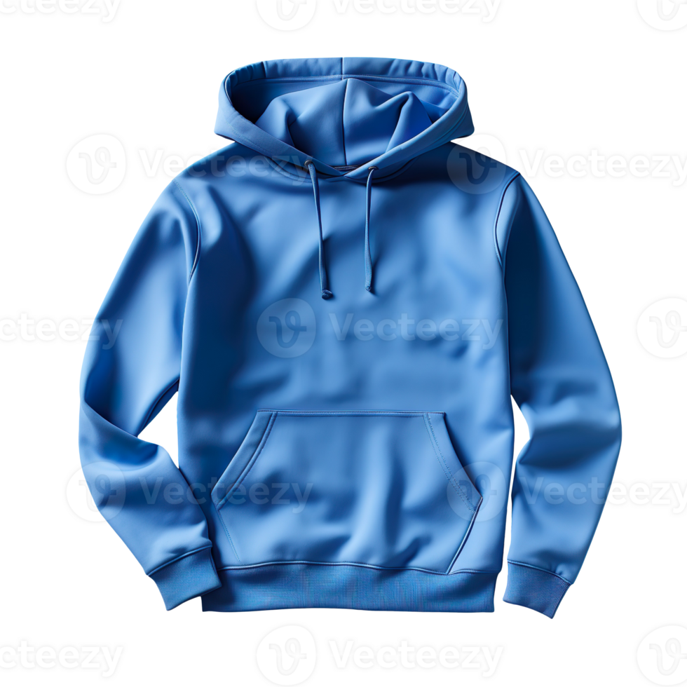 blue hoodie isolated on transparent background png