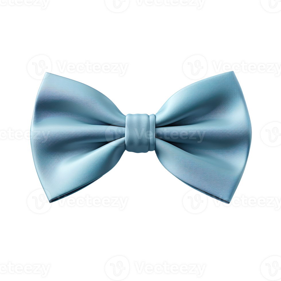Blue bow tie isolated on transparent background png