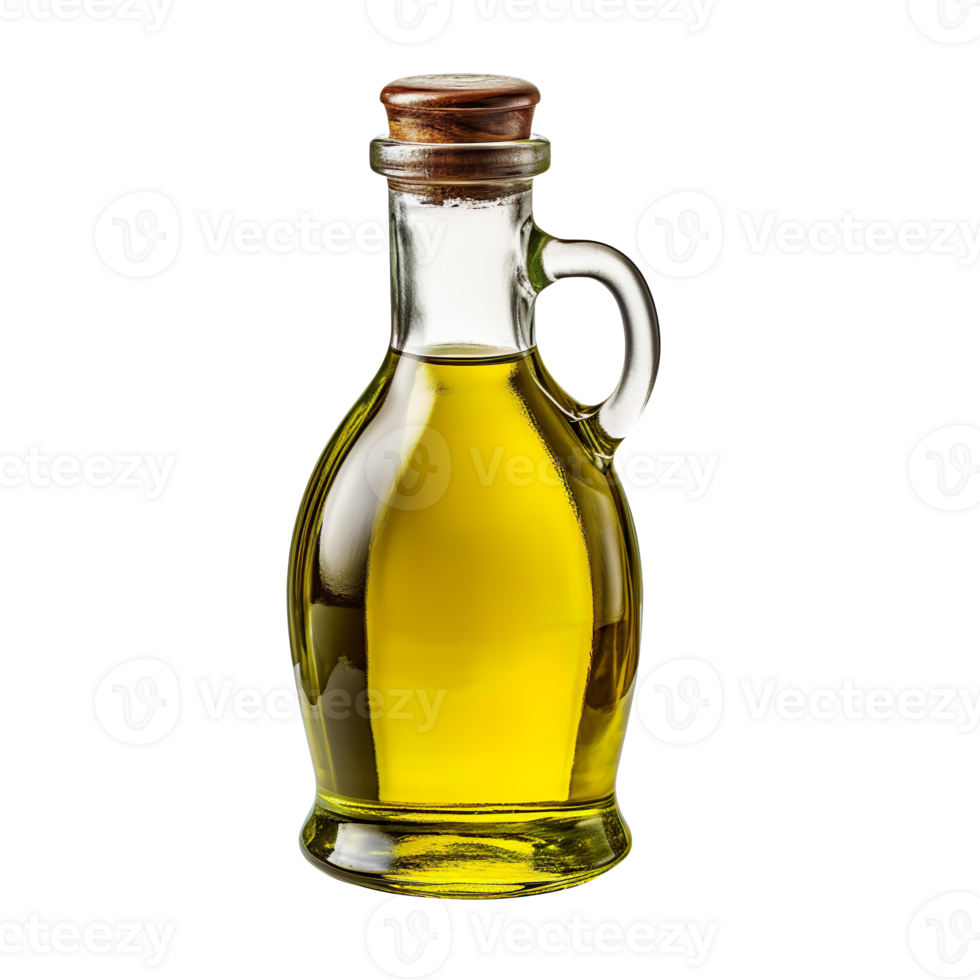 bottle of olive oil isolated on transparent background png