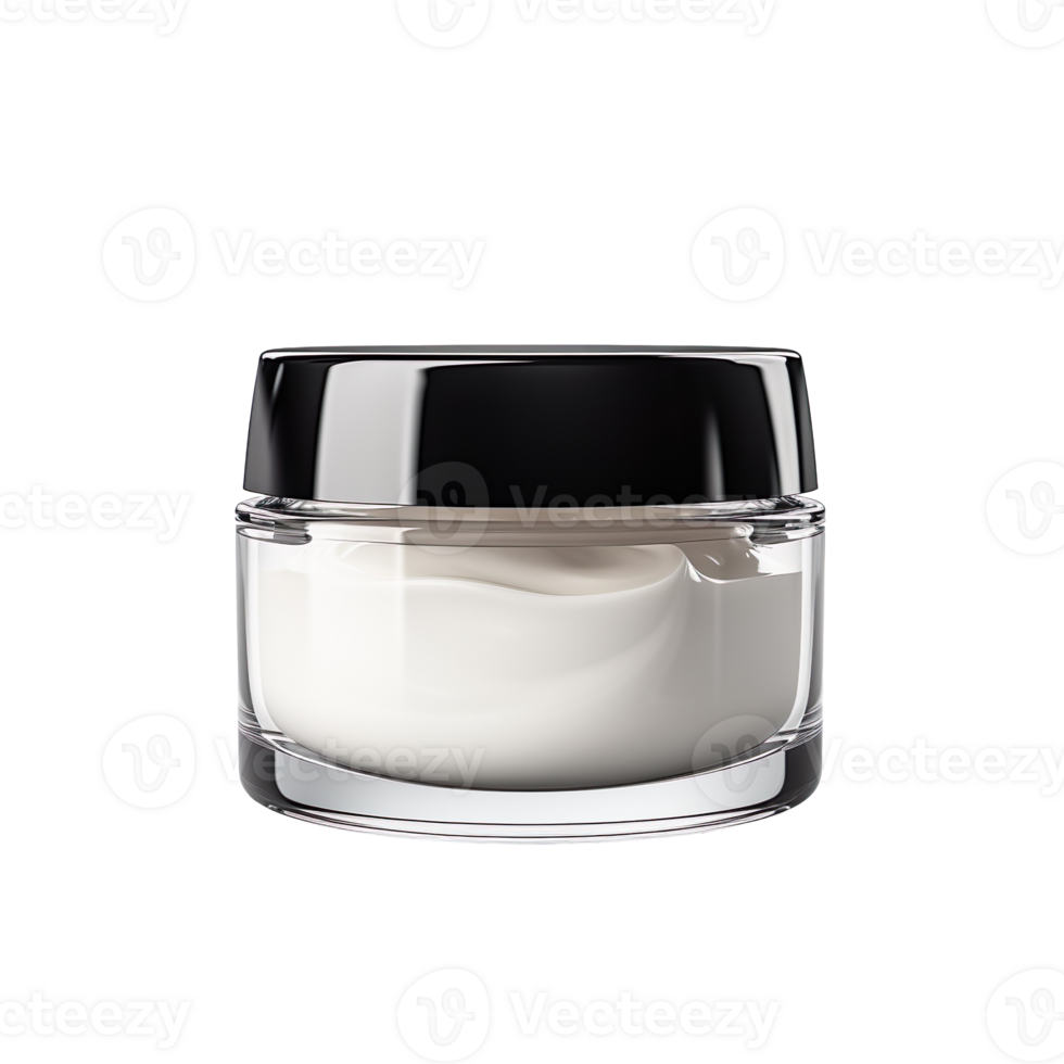 cosmetic cream jar isolated on transparent background png