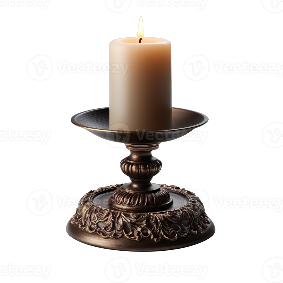 Decorative Candle Stand isolated on transparent background png