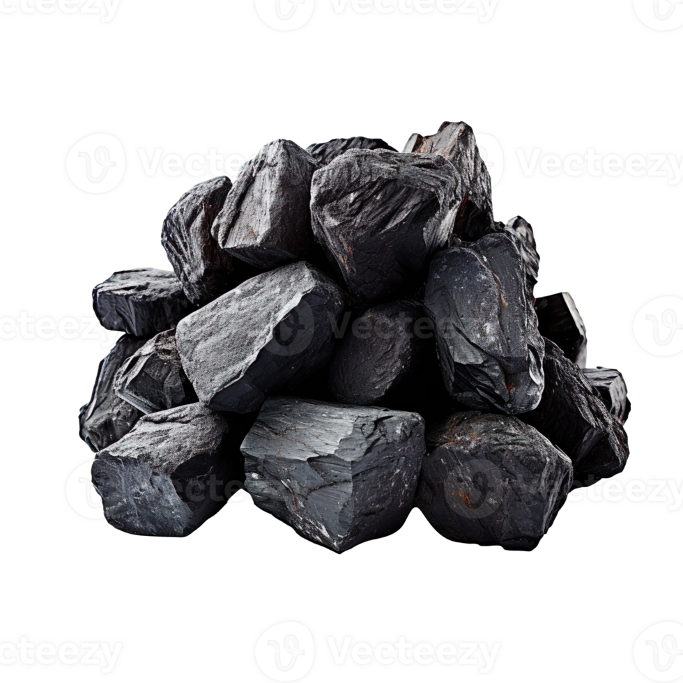 Coal isolated on transparent background png