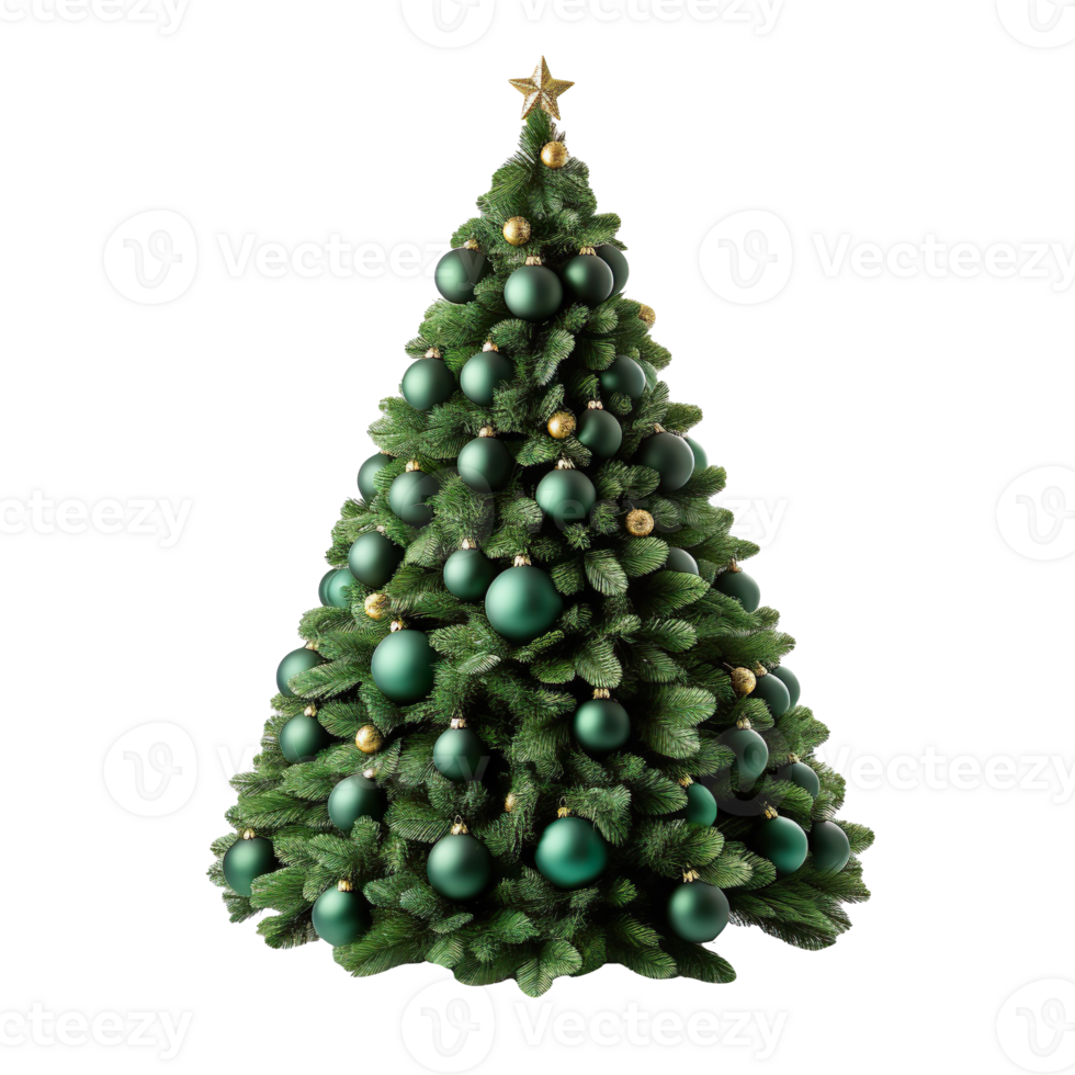 Christmas tree isolated on transparent background png