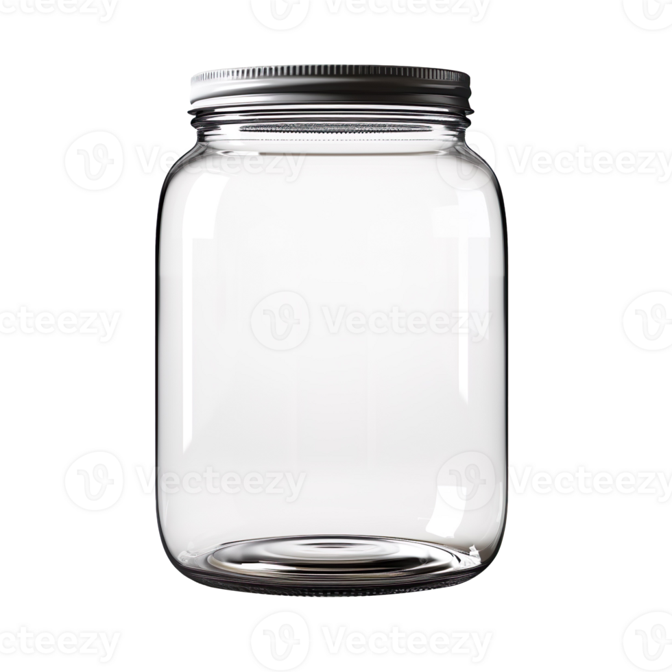 Empty jar isolated on transparent background png