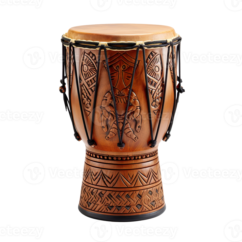 Djembe drum isolated on transparent background png