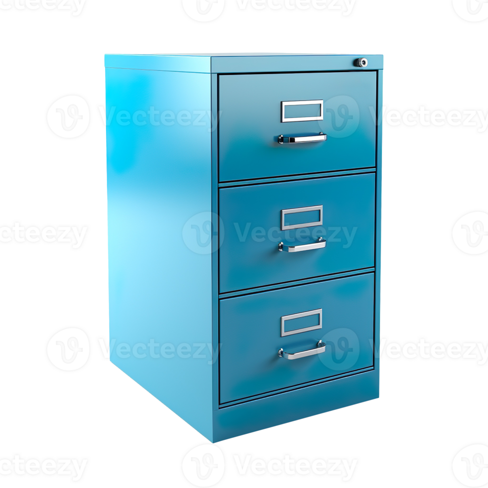 Filing cabinet isolated on transparent background png