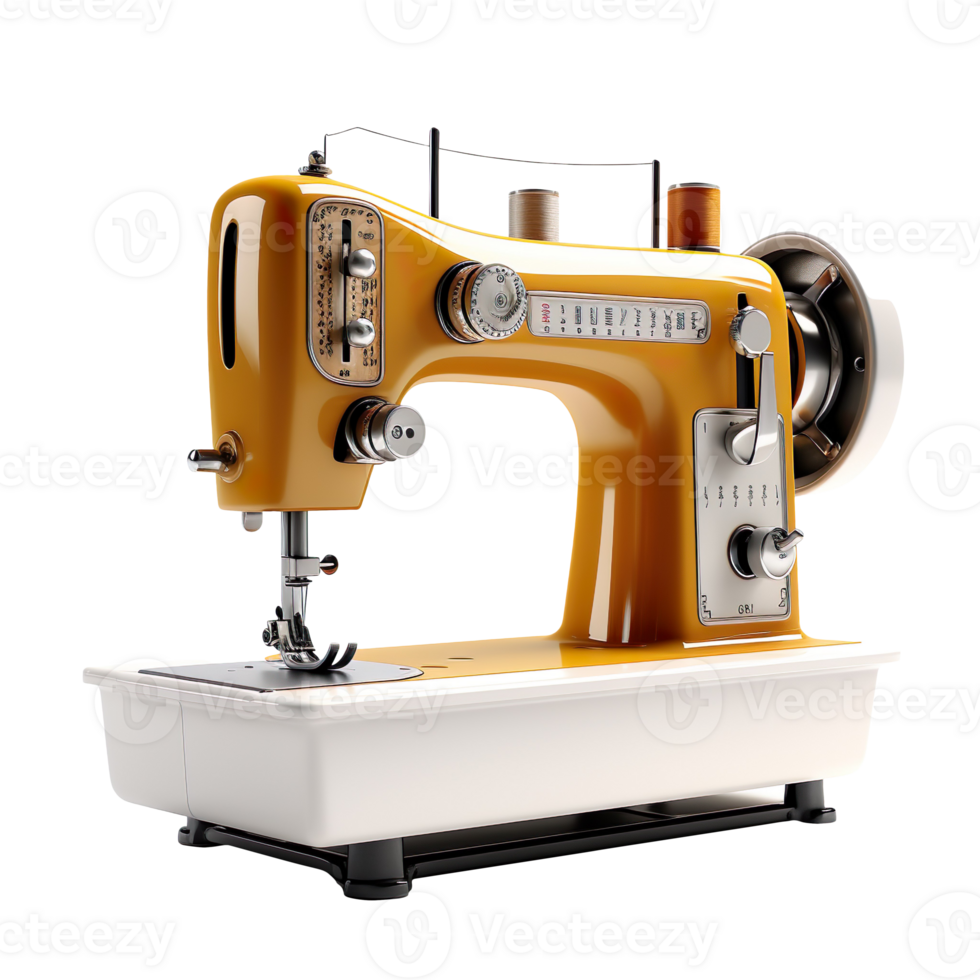 Fabric Sewing Machine isolated on transparent background png