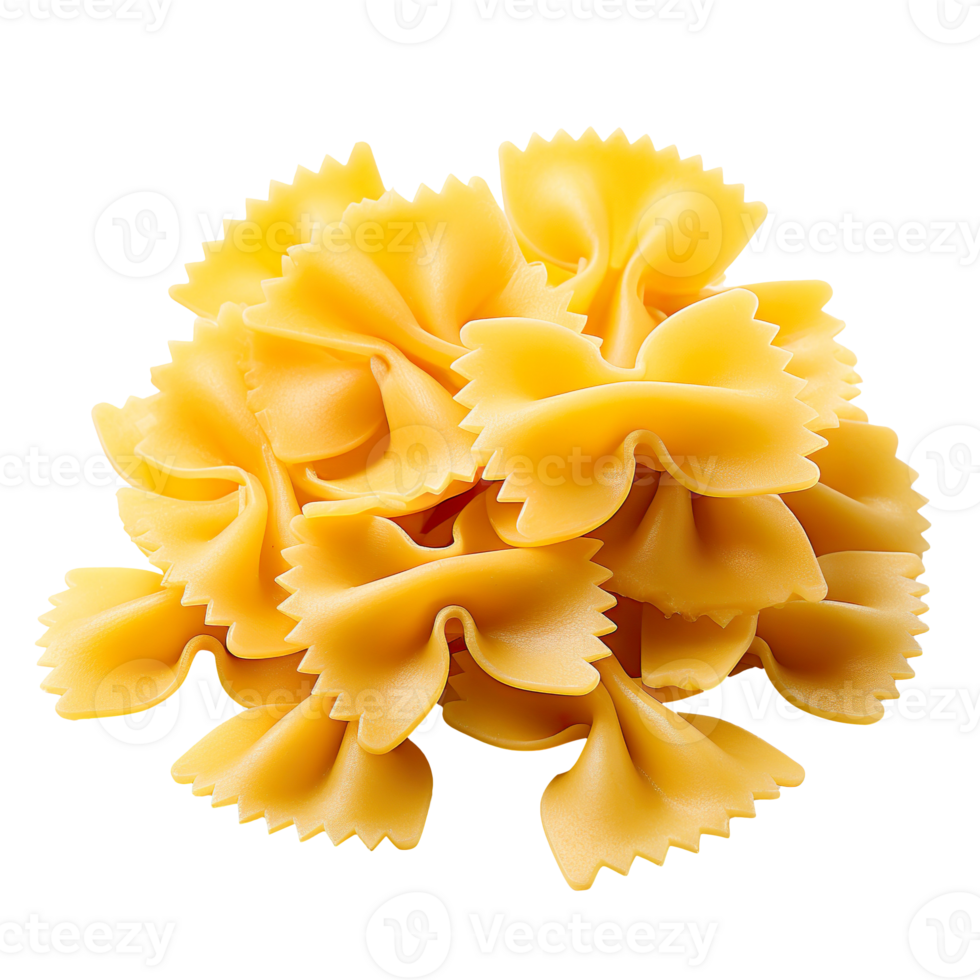 farfalle pasta isolated on transparent background png