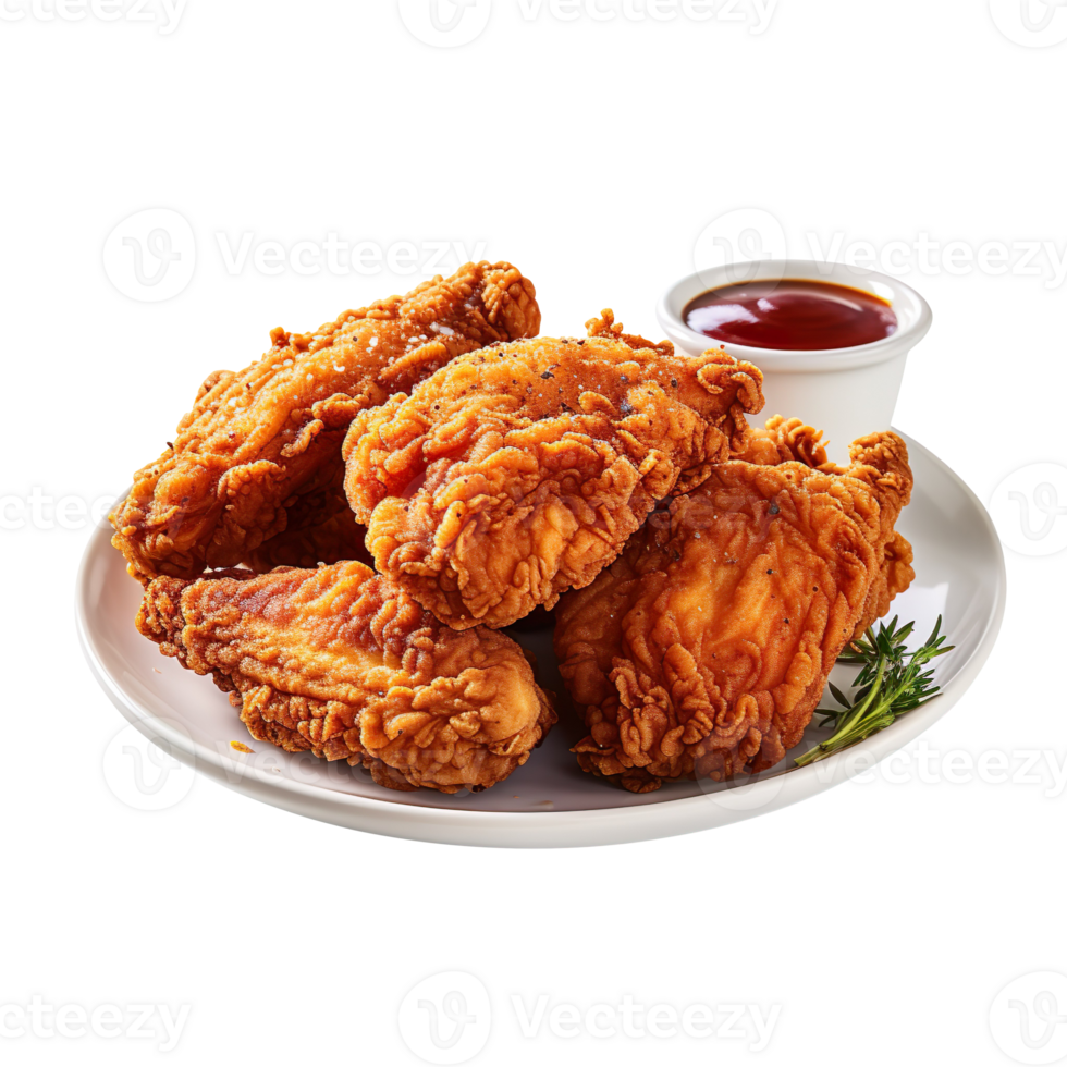 Fried chicken isolated on transparent background png