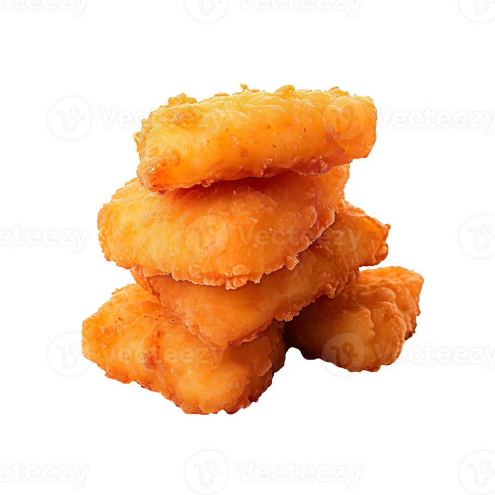 Fish nugget isolated on transparent background png