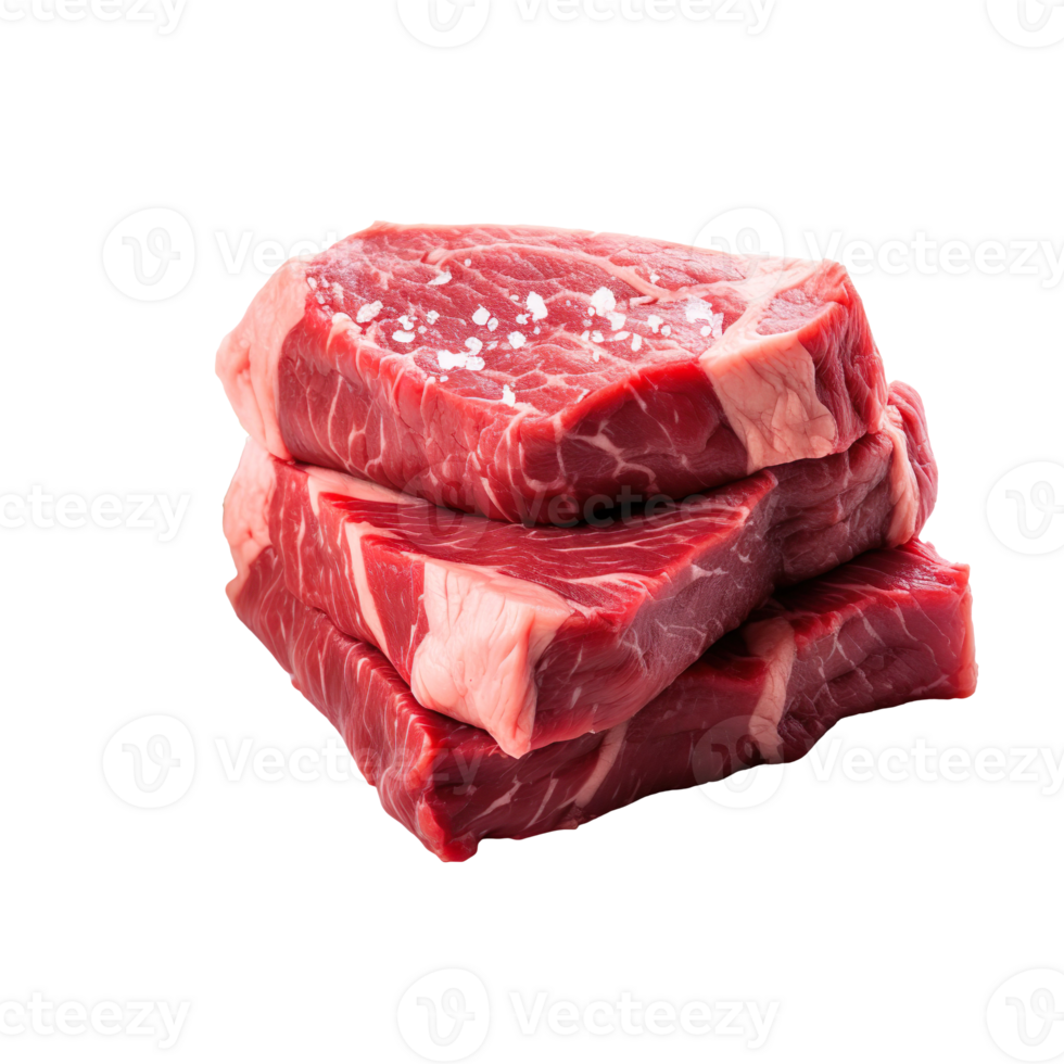 fresh beef isolated on transparent background png