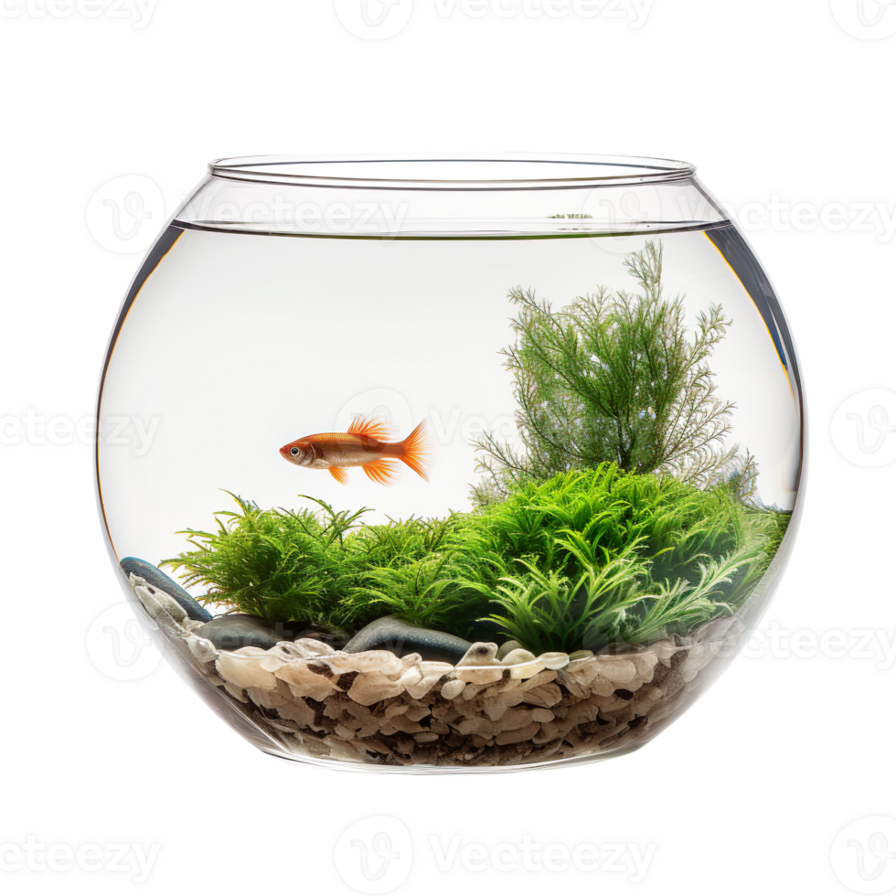 Fish Bowl Aquarium isolated on transparent background png