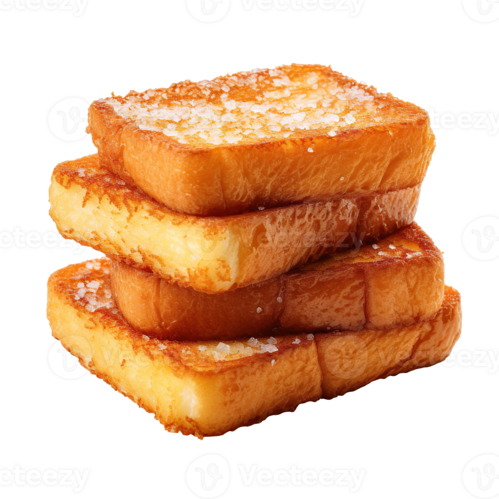 Fried toast isolated on transparent background png