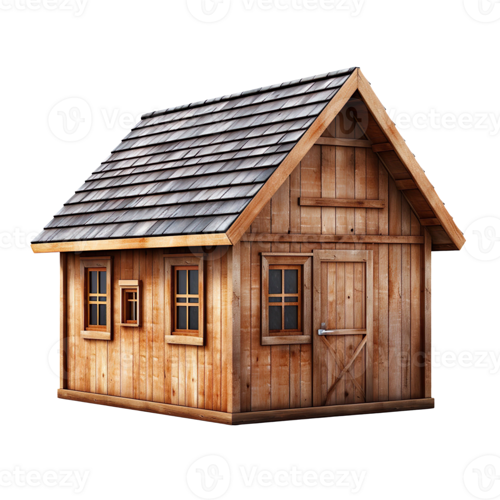 Garden shed isolated on transparent background png