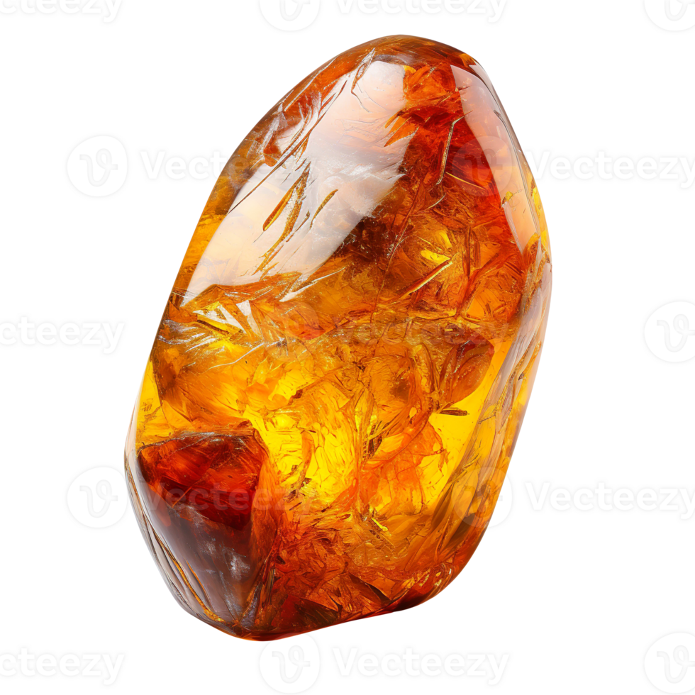 golden amber isolated on transparent background png