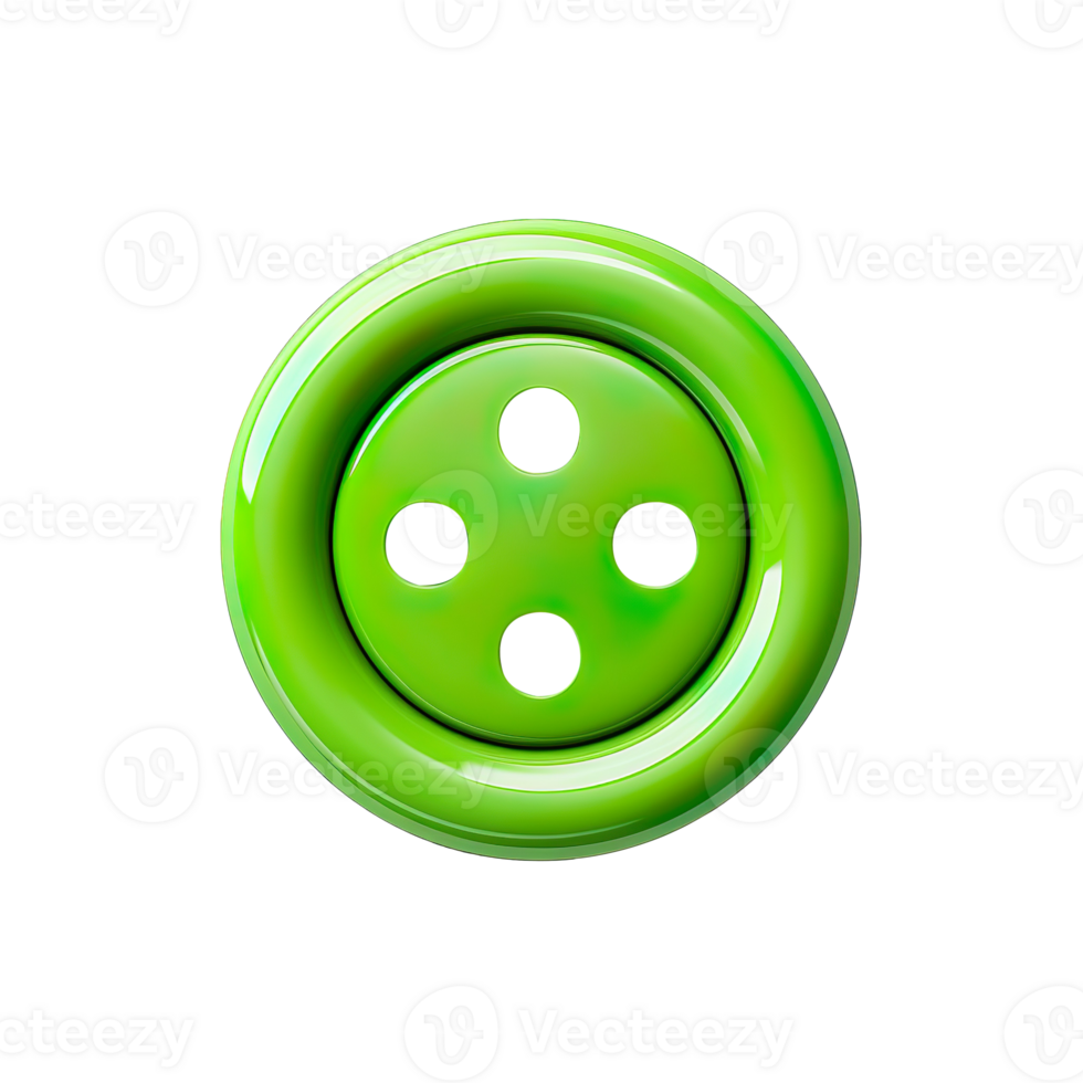 verde botão isolado em transparente fundo png